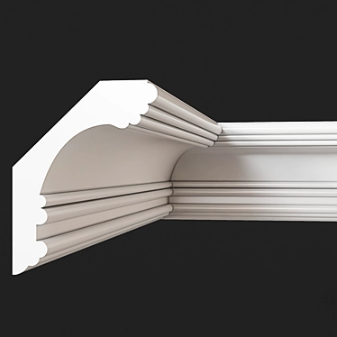 Graceful Gypsum Cornice: SKT2 3D model image 1 