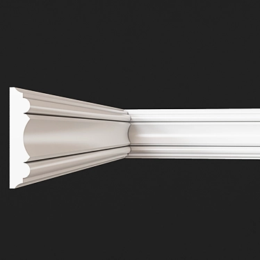 Elegant Gypsum Molding: SMG14, 18x80 mm 3D model image 1 