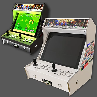 Retro Arcade Gaming System 3D model image 1 