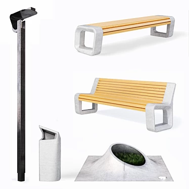 Urban Outdoor Equipment: S3T Collection 3D model image 1 