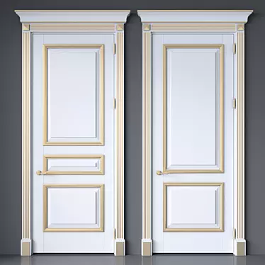 Elegant Doors for Timeless Interiors 3D model image 1 