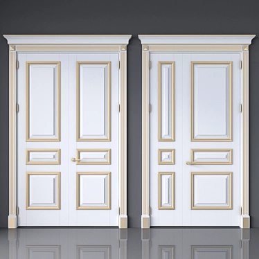 Timeless Elegance: Classic Interior Doors 3D model image 1 