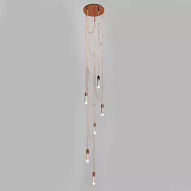 Elegant 2.7m Chandelier 3D model image 1 