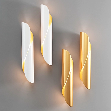 Elegant Illumination Wall Sconces 3D model image 1 