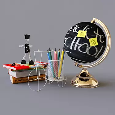 Multifunctional School Set 3D model image 1 