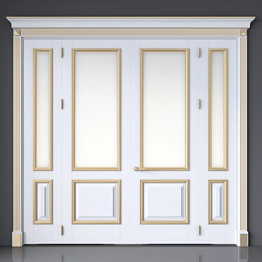 Timeless Elegance: Interior Classic Doors 3D model image 1 