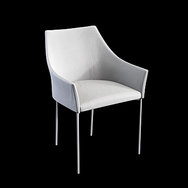Elegant Tacchini Mayfair Chair 3D model image 1 