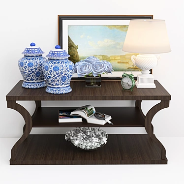 Eleganza Console Table: Refined Home Décor 3D model image 1 