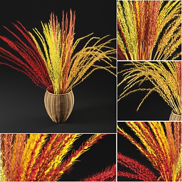 Nature's Treasure: Dried Botanical Delight 3D model image 1 