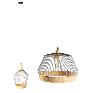 Elegant Birdy Pendant Lamp 3D model image 1 