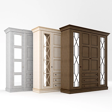 Classic Wardrobe Cases 3D model image 1 