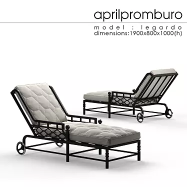 Relax in Style with Legardo Chaise Lounge 3D model image 1 