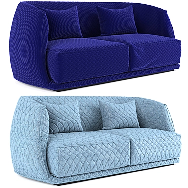  Luxe Moroso Sofa Set 3D model image 1 