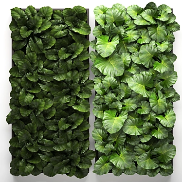 Green Wall Module: Vertical Outdoor Garden 3D model image 1 