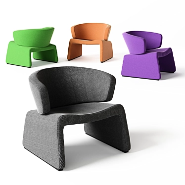 Bontempi Casa Pupa Contemporary Armchair 3D model image 1 