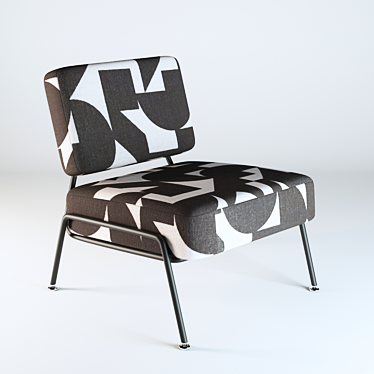 Modernist Knox Accent Chair 3D model image 1 