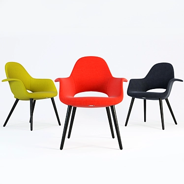Premium Organic Chair: High Detail Model 3D model image 1 
