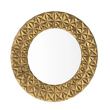 Sleek Round ZARA Home Mirror 3D model image 1 