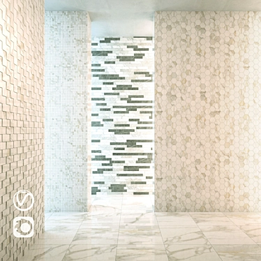 Italon Charme Calacatta: Elegant Flooring & Mosaic 3D model image 1 