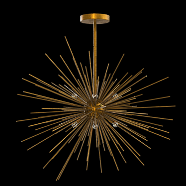 Stellar Shine Modern Chandelier 3D model image 1 