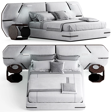 Title: DreamFlare Designer Bed 3D model image 1 