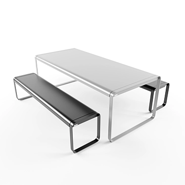 Stylish Bellevie Table by Fermob 3D model image 1 