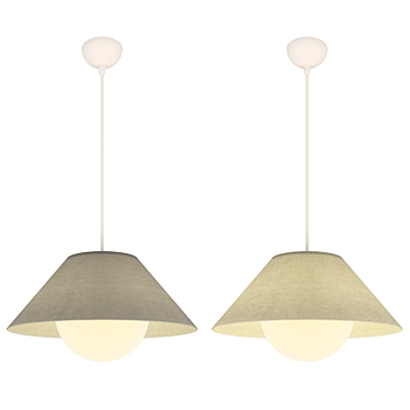 Contemporary Pendant Lamp Freya Zara 3D model image 1 