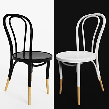 Classic Vienna Chair: Elegant and Stylish 3D model image 1 