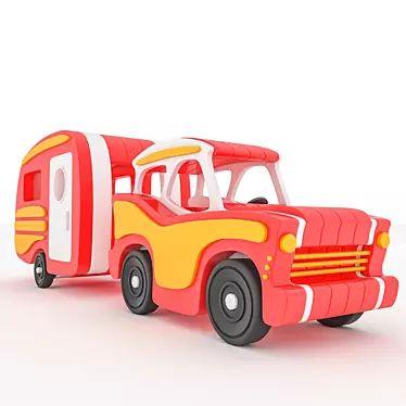 Adventure Caravan Set 3D model image 1 
