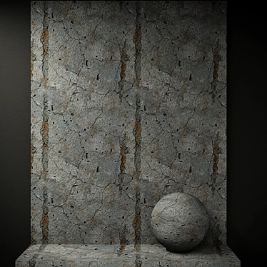 Rustic Art Beton Plaster 3D model image 1 