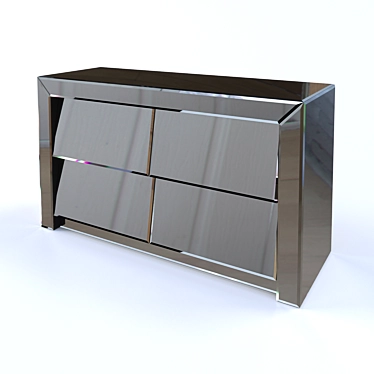 Reflective Storage Chest 3D model image 1 