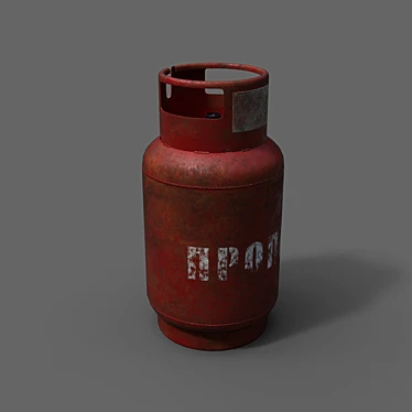 Portable Gas Cylinder: Convenient and Reliable 3D model image 1 