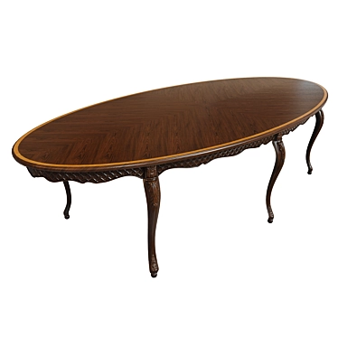 Classic Table with UVW Textures 3D model image 1 