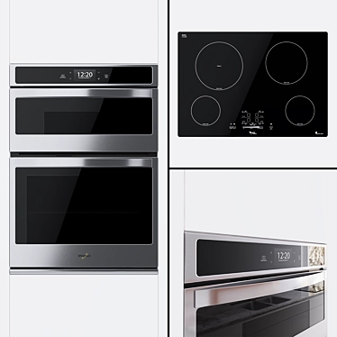 Whirlpool 2-in-1 Oven & Hob 3D model image 1 