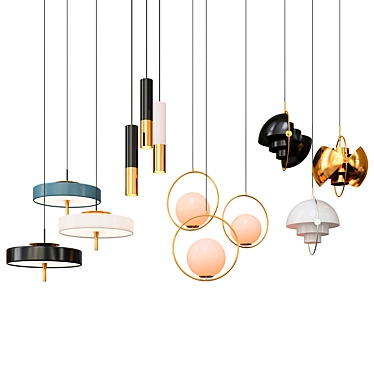 Elegant Pendant Lights Collection 3D model image 1 