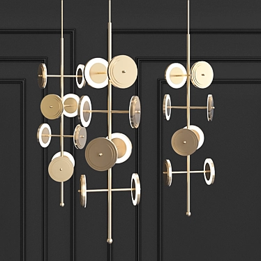 Le Royer Chandelier: Elegant LED Ceiling Light 3D model image 1 