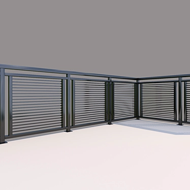 Sturdy Metal House Grill 3D model image 1 