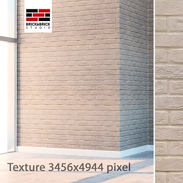 Seamless High Detail Brick 3D model image 1 