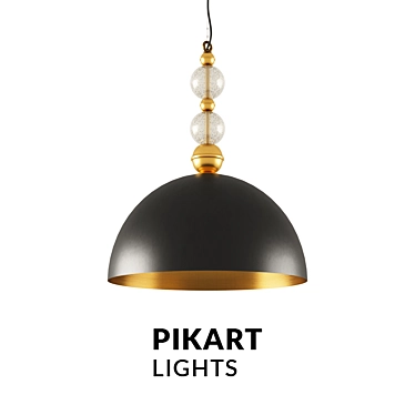 Black Brass Balls Pendant Light | Art 5437 3D model image 1 