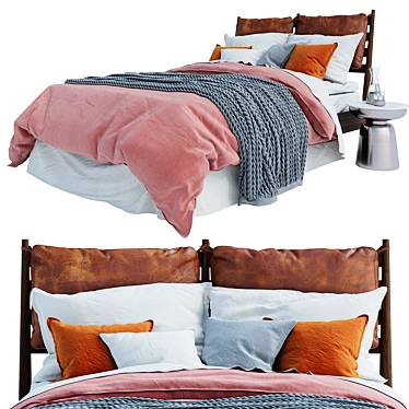 Westelm Arne Bed: Sleek and Stylish Bedroom Upgrade 3D model image 1 