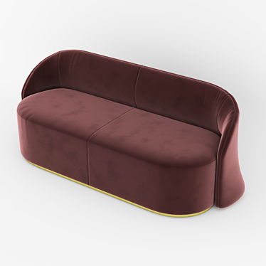 Modern Cara Sofa: Stylish & Comfortable 3D model image 1 