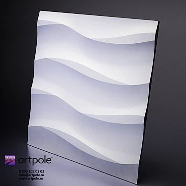 Artpole 3D Cotton Plaster Panel 3D model image 1 