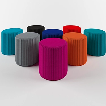 Cozy Comfort: BuzziSpot Pouf 3D model image 1 