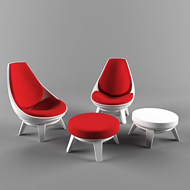 Modern Armchair | FBX & OBJ Files 3D model image 1 