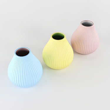 Elegant Accent Vase 3D model image 1 