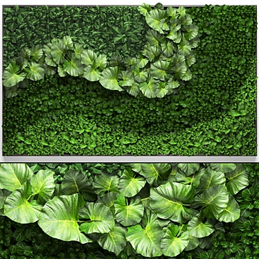 Vertical Garden Module: Eco-Friendly Green Wall 3D model image 1 