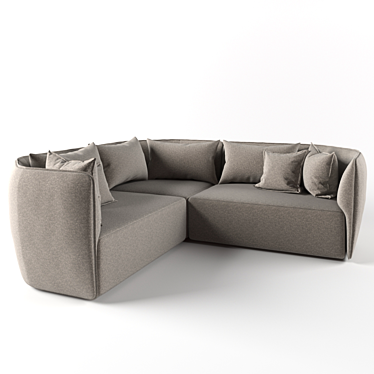 Modular Elegance: Moroso Chamfer Sofa 3D model image 1 