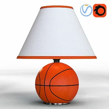 Slam Dunk 12" Hoop Lamp 3D model image 1 