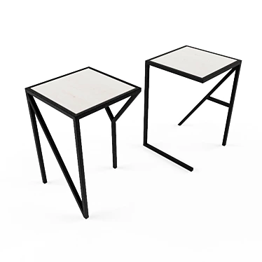 Urban Vibe Side Tables 3D model image 1 