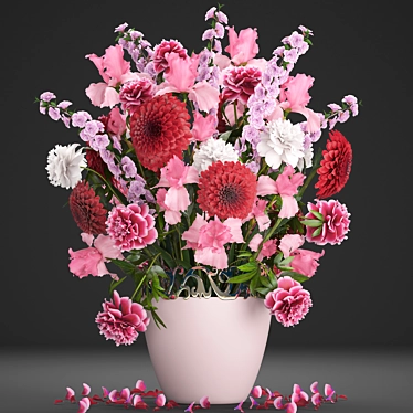 Title: Spring Blossom Bouquet 3D model image 1 